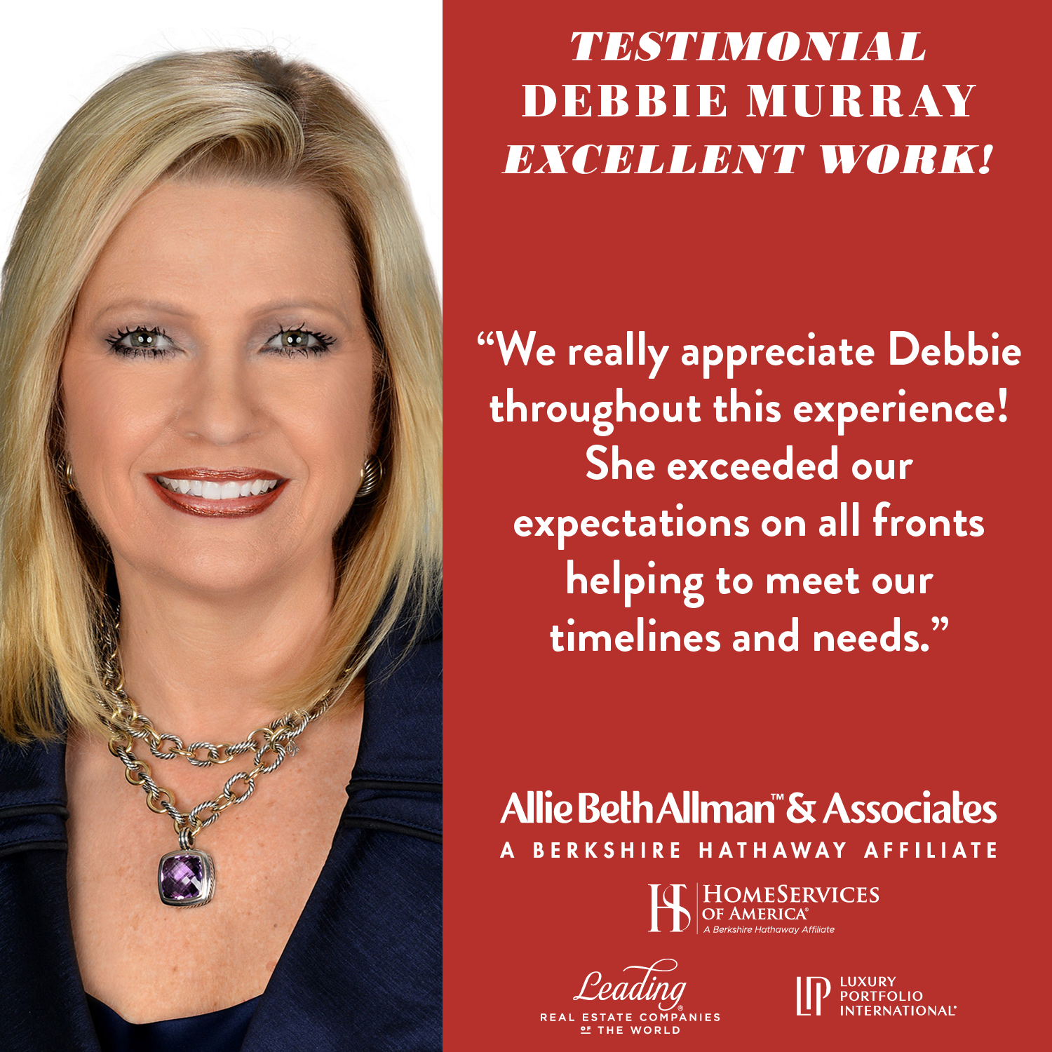 Client Testimonial For Debbie Murray